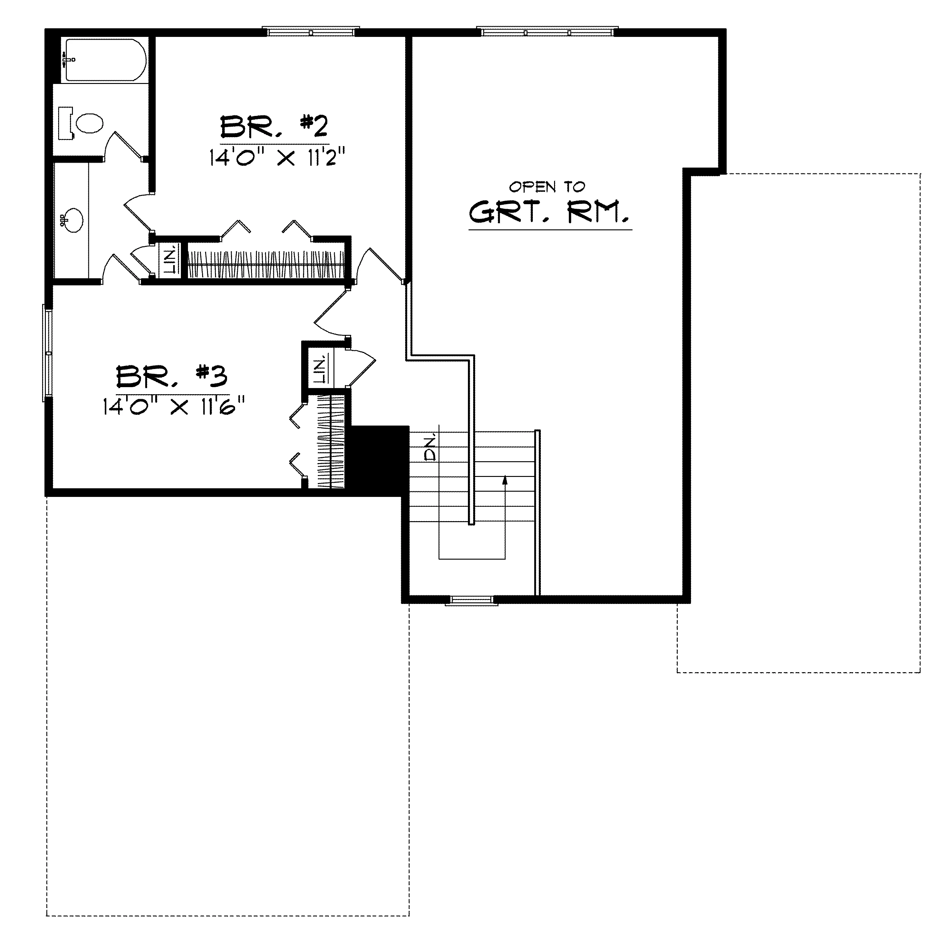 Modern House Plan Second Floor - Celia Traditional Home 051D-0240 - Search House Plans and More