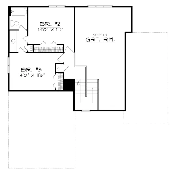 Traditional House Plan Second Floor - Celia Traditional Home 051D-0240 - Search House Plans and More