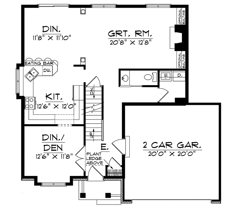Farmhouse Plan First Floor - Jacoby Country Home 051D-0241 - Search House Plans and More
