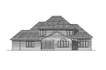 Country House Plan Rear Elevation - Northaire Traditional Home 051D-0246 - Shop House Plans and More