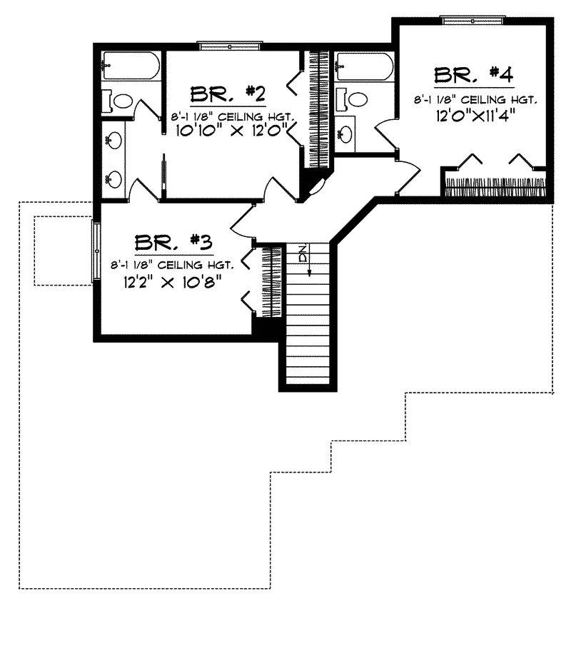 Country House Plan Second Floor - Strasburg Farm Country Home 051D-0256 - Shop House Plans and More