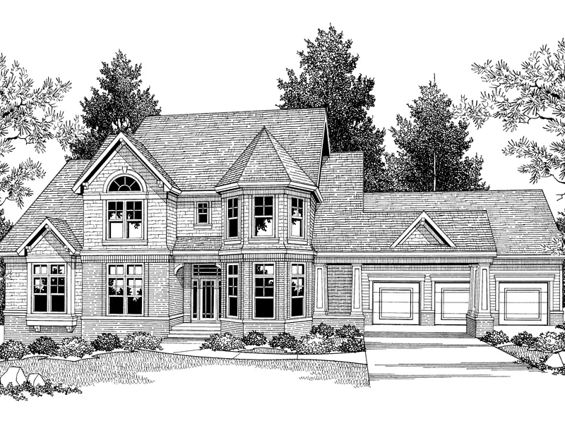Craftsman House Plan Front Image of House - Lander Shingle Style Home 051D-0258 - Shop House Plans and More