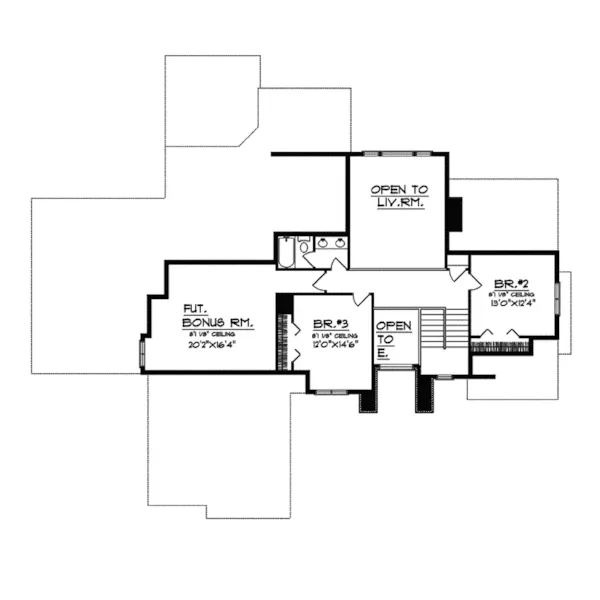 Shingle House Plan Second Floor - Essex Point European Luxury Home 051D-0264 - Search House Plans and More