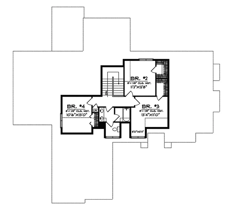 Traditional House Plan Second Floor - Enclave Luxury Home 051D-0265 - Search House Plans and More