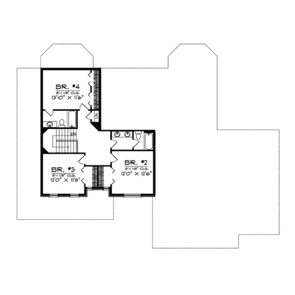 Country House Plan Second Floor - Kabeth Place Country Farmhouse 051D-0266 - Search House Plans and More