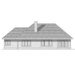 Traditional House Plan Rear Elevation - Willa Traditional Home 051D-0267 - Shop House Plans and More