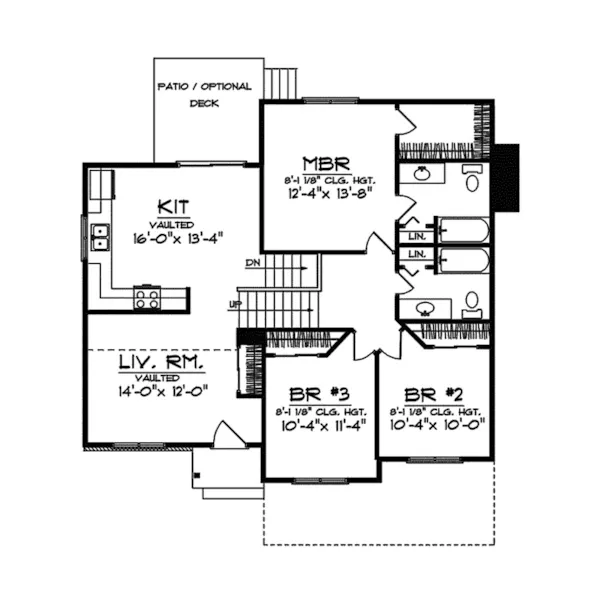 Southern House Plan Second Floor - Gardengate Neoclassical Home 051D-0286 - Search House Plans and More