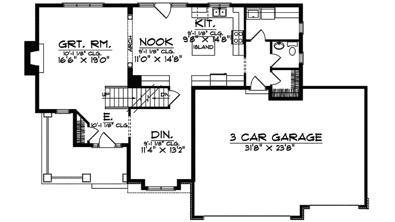 Southern House Plan First Floor - Mottingham Traditional Home 051D-0287 - Shop House Plans and More