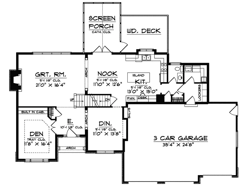 Southern House Plan First Floor - Canton Luxury Home 051D-0292 - Search House Plans and More