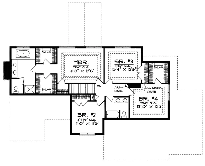 Luxury House Plan Second Floor - Canton Luxury Home 051D-0292 - Search House Plans and More