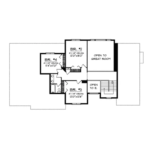 Modern House Plan Second Floor - Pacifica Luxury Home 051D-0307 - Shop House Plans and More