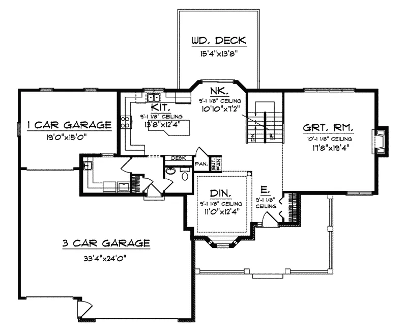 Farmhouse Plan First Floor - Cleavon Traditional Farmhouse 051D-0316 - Search House Plans and More