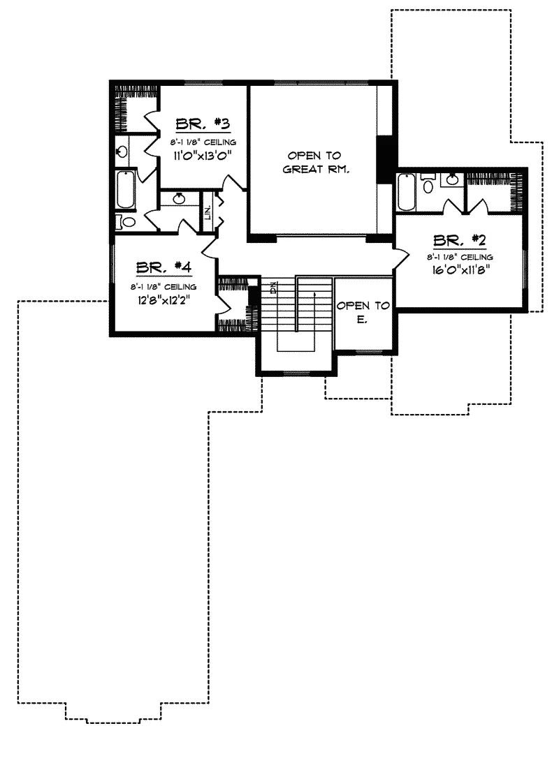 European House Plan Second Floor - Merollis Manor European Home 051D-0321 - Shop House Plans and More