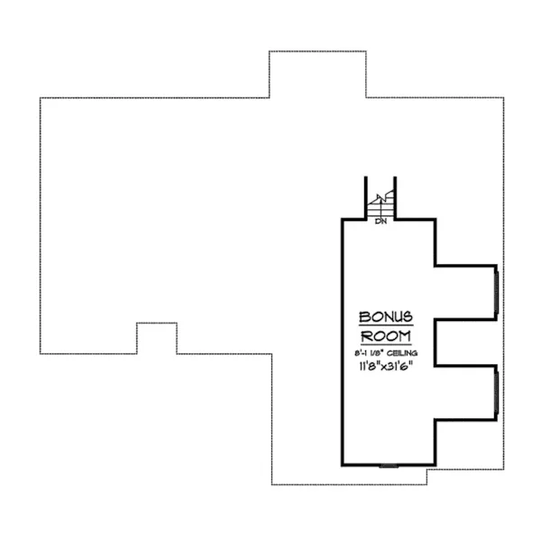 Shingle House Plan Bonus Room - Murphy Traditional Home 051D-0336 - Shop House Plans and More