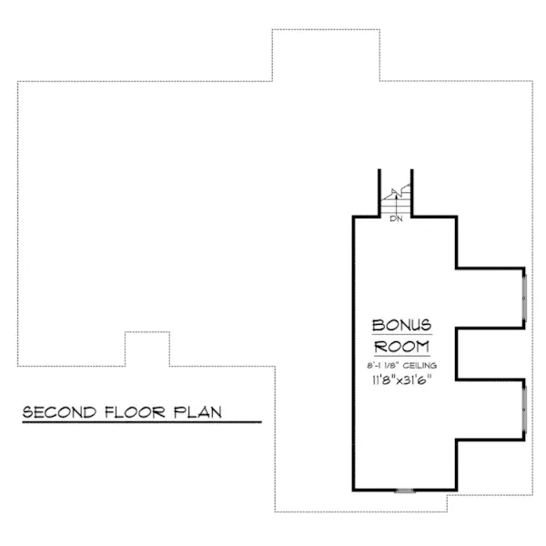 Shingle House Plan Second Floor - Murphy Traditional Home 051D-0336 - Shop House Plans and More