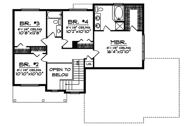 Country House Plan Second Floor - Alsfeld Country Style Home 051D-0338 - Search House Plans and More