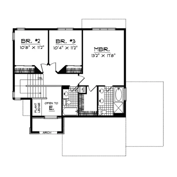 Traditional House Plan Second Floor - Grant Haven Traditional Home 051D-0374 - Search House Plans and More