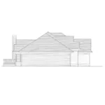 Sunbelt House Plan Left Elevation - Sanibel Cove Sunbelt Ranch Home 051D-0381 - Shop House Plans and More