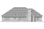 Ranch House Plan Rear Elevation - Sanibel Cove Sunbelt Ranch Home 051D-0381 - Shop House Plans and More
