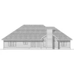 Sunbelt House Plan Rear Elevation - Sanibel Cove Sunbelt Ranch Home 051D-0381 - Shop House Plans and More