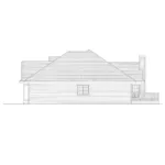 Sunbelt House Plan Right Elevation - Sanibel Cove Sunbelt Ranch Home 051D-0381 - Shop House Plans and More