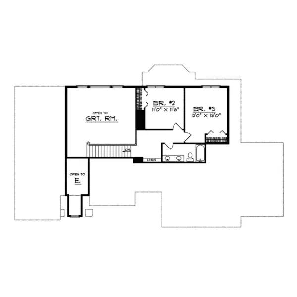 Tudor House Plan Second Floor - Frankfurt Luxury Tudor Home 051D-0382 - Search House Plans and More