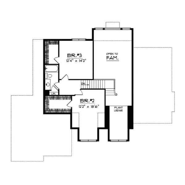 Southern House Plan Second Floor - Cornwell Farm Country Home 051D-0387 - Search House Plans and More