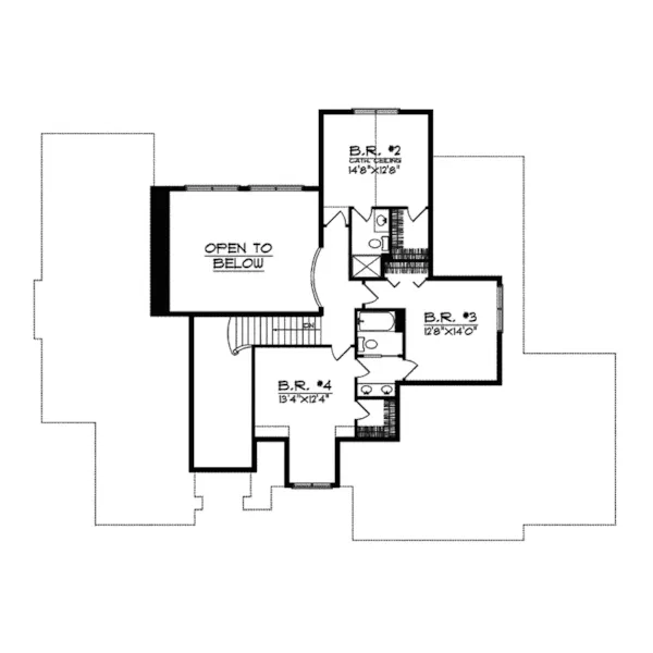 Luxury House Plan Second Floor - Birkenhead Luxury Home 051D-0398 - Search House Plans and More