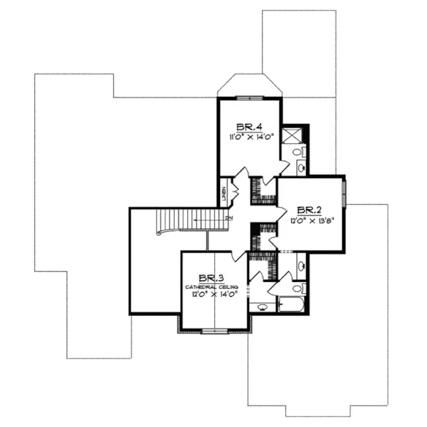 Luxury House Plan Second Floor - Glen Forest Luxury Home 051D-0412 - Search House Plans and More