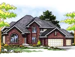 Luxury House Plan Front of Home - 051D-0425 - Shop House Plans and More