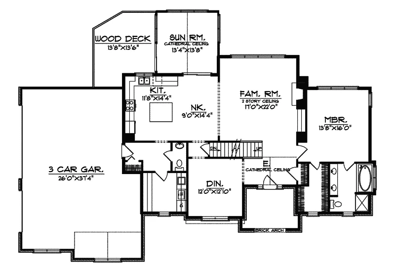 Luxury House Plan First Floor - Fitwell Traditional Home 051D-0430 - Search House Plans and More