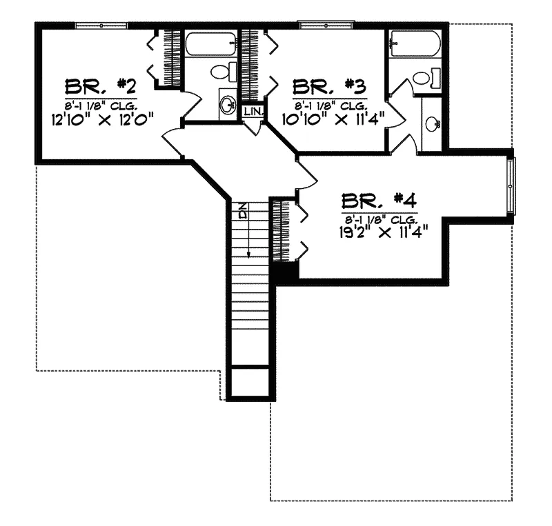 Traditional House Plan Second Floor - Deanna Traditional Home 051D-0446 - Search House Plans and More
