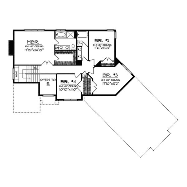 Traditional House Plan Second Floor - Sahalee Traditional Home 051D-0449 - Shop House Plans and More