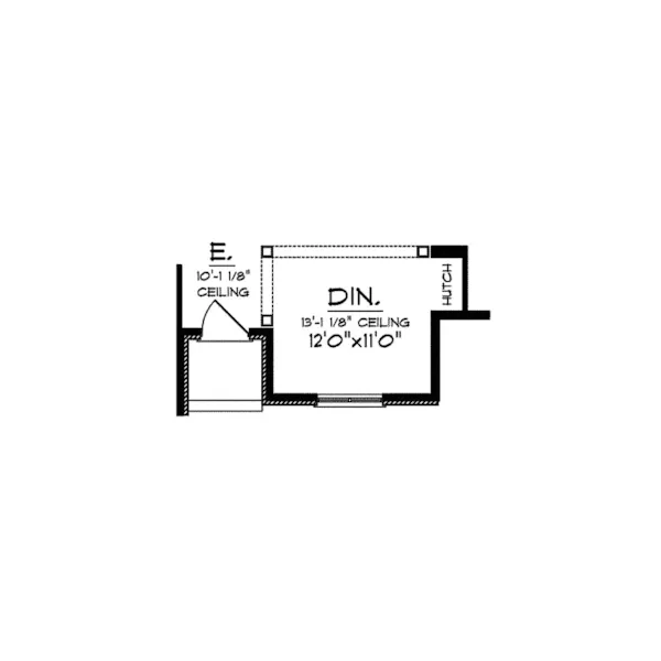 English Cottage House Plan Optional Floor Plan - Vicente Ranch Home 051D-0452 - Shop House Plans and More