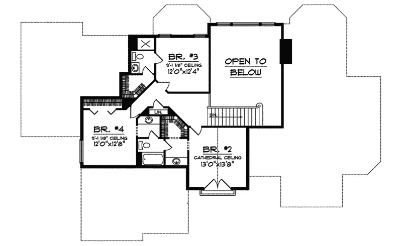 Shingle House Plan Second Floor - Wellington Way Luxury Home 051D-0466 - Shop House Plans and More