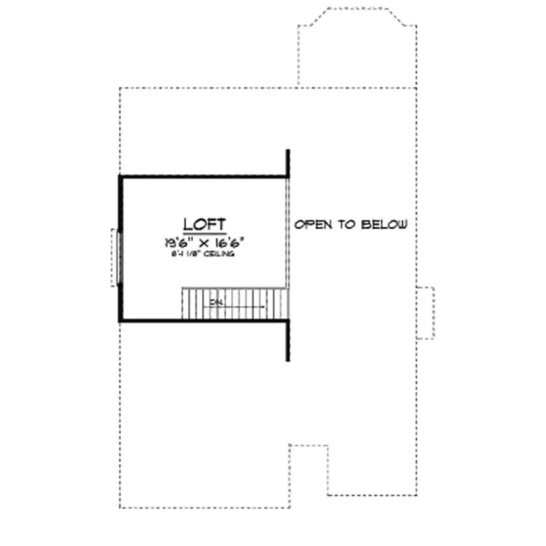 Traditional House Plan Second Floor - Mendota Hollow Narrow Lot Home 051D-0498 - Shop House Plans and More