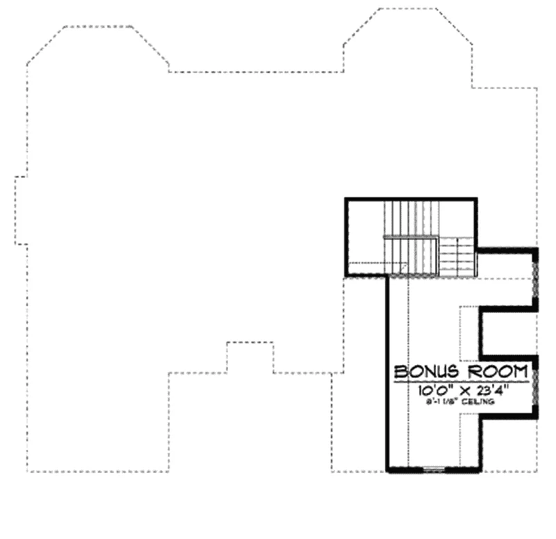 Shingle House Plan Second Floor - Eldora Traditional Ranch Home 051D-0500 - Search House Plans and More