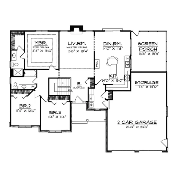 European House Plan First Floor - Banbury Manor Luxury Home 051D-0533 - Search House Plans and More