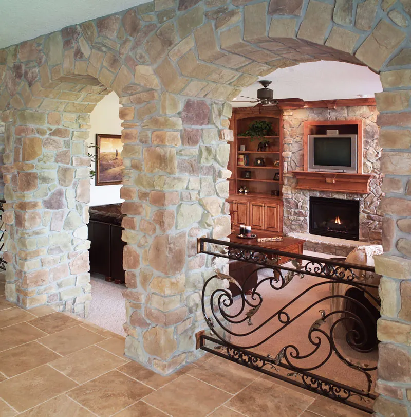 Italian House Plan Fireplace Photo 02 - Hamburg Hill Luxury Home 051D-0544 - Search House Plans and More