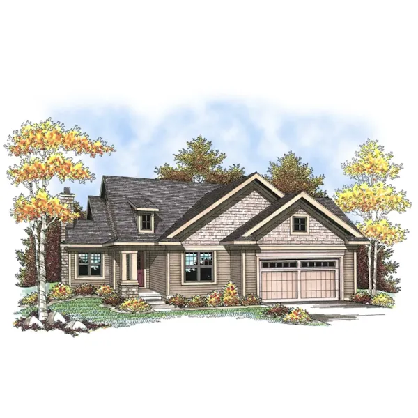 Traditional Ranch Has Craftman Details For Added Curb Appeal