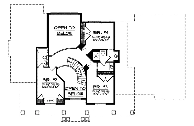 European House Plan Second Floor - Laclede Forest Country Home 051D-0559 - Shop House Plans and More