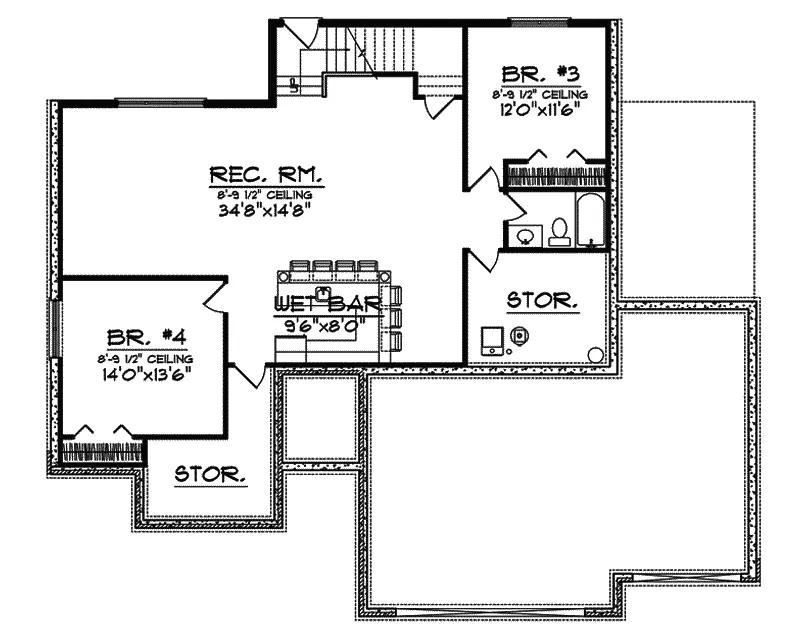 Southern House Plan Second Floor - Webster Orchard Ranch Home 051D-0560 - Shop House Plans and More