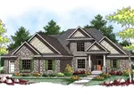 Striking Craftsman Style Two-Story House With Stone Accents