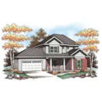 Traditional House Plan Front of Home - Delbert Traditional Home 051D-0600 - Search House Plans and More