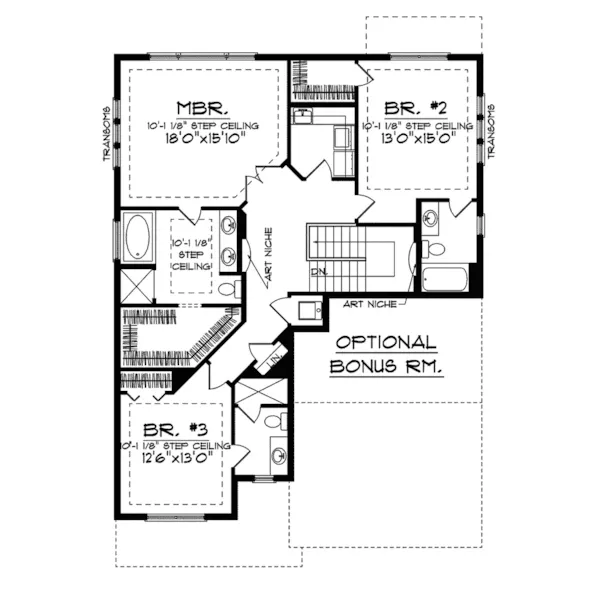 Traditional House Plan Second Floor - Savona Traditional Home 051D-0604 - Shop House Plans and More