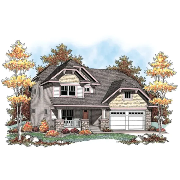 Traditional House Plan Front of Home - Savona Traditional Home 051D-0604 - Shop House Plans and More