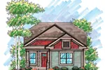 Ranch House Plan Front of Home - Sentinel Ranch Home 051D-0606 - Shop House Plans and More