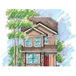 Traditional House Plan Front of Home - Heatherridge Narrow Lot Home 051D-0607 - Search House Plans and More