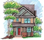 Craftsman House Plan Front of Home - Maiden Creek Craftsman Home 051D-0608 - Shop House Plans and More