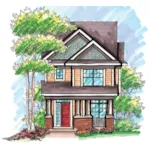 Craftsman House Plan Front of Home - Maiden Creek Craftsman Home 051D-0608 - Shop House Plans and More